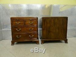 Century Furniture Mahogany Chests Nightstands Pair #670-652