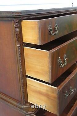 Chinese Chippendale Carved Tall Chest of Drawers Joerns Brothers Furniture 1753