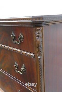 Chinese Chippendale Carved Tall Chest of Drawers Joerns Brothers Furniture 1753