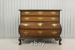 Chippendale Kettle Base Large Mahogany Bombe Chest Ball & Claw Feet