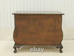 Chippendale Kettle Base Large Mahogany Bombe Chest Ball & Claw Feet