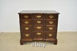 Chippendale Mahogany Bow Front Serpentine Chest By Century Furniture Company