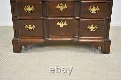Chippendale Mahogany Bow Front Serpentine Chest By Century Furniture Company