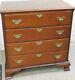 Chippendale Mahogany Fluted Column 4 Drawer Chest By Norris