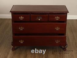 Chippendale Style Antique Bench Made Mahogany Chest of Drawers