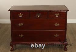 Chippendale Style Antique Bench Made Mahogany Chest of Drawers