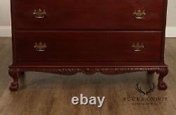 Chippendale Style Antique Bench Made Mahogany Chest of Drawers