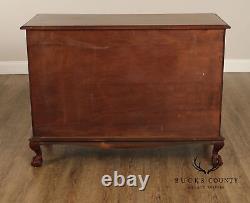 Chippendale Style Antique Bench Made Mahogany Chest of Drawers