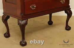 Chippendale Style Antique Mahogany Ball & Claw High Chest