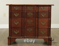 Chippendale Style Custom Mahogany Block Front Chest of Drawers
