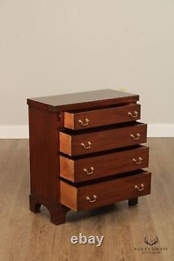 Chippendale Style Mahogany Flip Top Bachelor's Chest