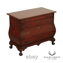 Chippendale Style Vintage Mahogany Bombe Chest of Drawers