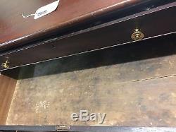Classic American Sheraton 4 drawer chest with very old or original finish c 1810