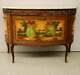 Console, Louis XV Style Mahogany Bombe, 20th Century, Marble Top, Gorgeous