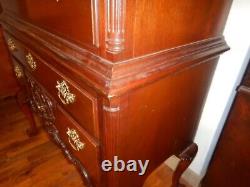 Councill Craftsman Philadelphia Chippendale Highboy Mahogany Chest on chest