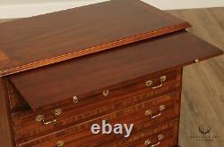 Councill Craftsmen Chippendale Style Banded Mahogany Bachelor's Chest