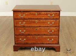 Councill Craftsmen Chippendale Style Banded Mahogany Bachelor's Chest