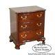 Councill Craftsmen Solid Mahogany Chippendale Style Serpentine Chest Nightstand