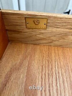 Councill Furniture Banded Inlaid Mahogany 4 Drawer Bachelor Chest with Pull Out