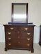 Craftique Chest Two Over Three Drawer Chest With Mirror Mahogany