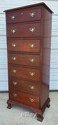 Craftique Mahogany 7 Seven Drawer Lingerie Chest Handmade Excellent