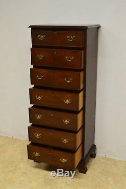 Craftique Solid Mahogany Chippendale Style Lingerie Chest