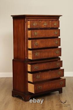 Davis Cabinet Co. Chippendale Style Mahogany Chest on Chest
