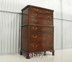 Drexel Antique Solid Mahogany Chest On Chest #6466