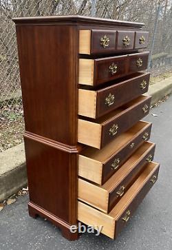 Drexel Chippendale Collection Cherry Flame Mahogany Chest of Drawers