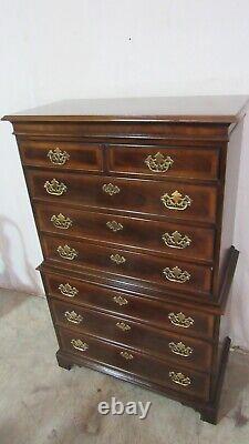 Drexel Eighteenth 18th Century Chest of Drawers Tall Mahogany