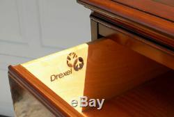 Drexel Heritage Chippendale Chest of Drawers banded flame mahogany