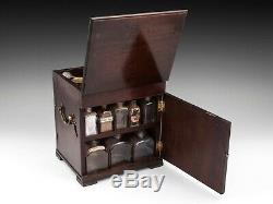 Duke of York solid mahogany medicine chest / apothecary cabinet circa 1800