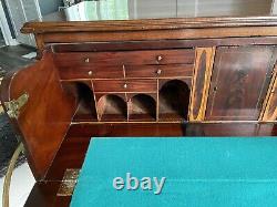 EARLY 19th CENT. ANTIQUE PERIOD GEORGIAN INLAID MAHOGANY BUTLERS DESK/CHEST