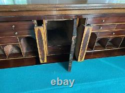 EARLY 19th CENT. ANTIQUE PERIOD GEORGIAN INLAID MAHOGANY BUTLERS DESK/CHEST