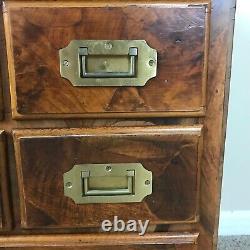 ETHAN ALLEN Cabinet Brown Asian Chinoiserie Made in Italy RARE! 27x25x16