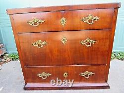 Early 1800s French Mahogany Bachelors Chest