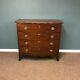 Early 19th Century Mahogany Bow Front Hepplewhite 4 Drawer Chest