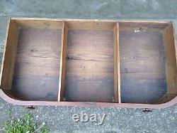 Early Antique Bow front Mahogany Chest with inlay