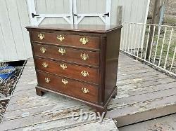 Early Kittinger CW-18 Solid Mahogany 4 Drawer Colonial Williamsburg Chest
