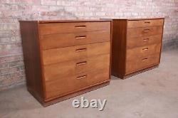 Edward Wormley for Dunbar Mahogany Bachelor Chests or Large Nightstands