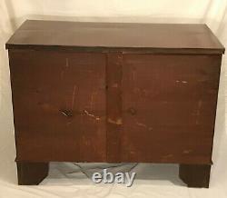 English Antique Georgian Period Chest of Drawers Bedroom Dresser Nightstand