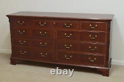 Ethan Allen 18th Century Collection Banded Mahogany Dresser Chest