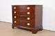 Ethan Allen Georgian Flame Mahogany Bow Front Chest of Drawers, Newly Refinished