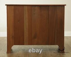 Federal Portsmouth New Hampshire Style Mahogany Inlaid Bow Front Chest