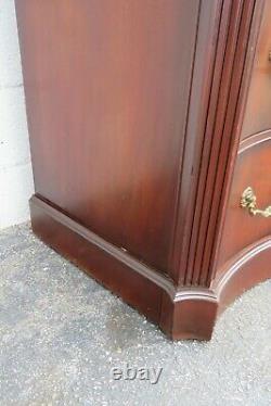 Flame Mahogany Serpentine Front Tall Chest of Drawers by White Furniture 2844