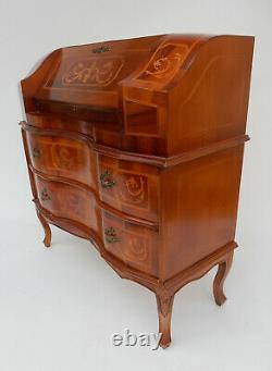 French Inlaid Satin Wood Desk, chest