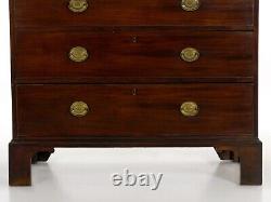 George III Antique Mahogany Chest on Chest, England, circa 1800