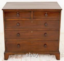 Georgian Chest Drawers Mahogany 1800 Period