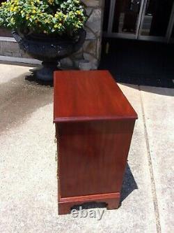 Grand Cherry Bedside Chest crafted by Henkel Harris 20thc