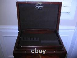 HENKEL HARRIS Queen Anne style Mahogany Silver Chest on Stand Inaid with Key